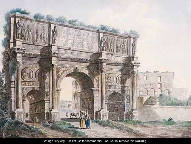 Rome, A View Of The Arch Of Constantine - Franz Kaisermann