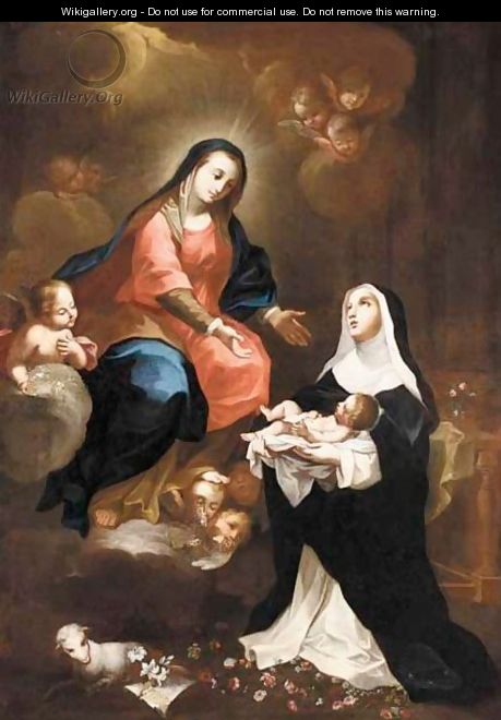 The Madonna And Child With A Female Dominican Saint - Lombard School