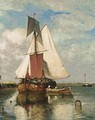 A Fishing Boat In An Estuary - Paul-Jean Clays
