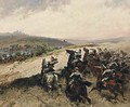 A Battle Scene From The French-Prussian War - Hermanus Koekkoek