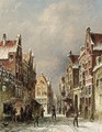 A Snowy Street Scene - Pieter Gerard Vertin