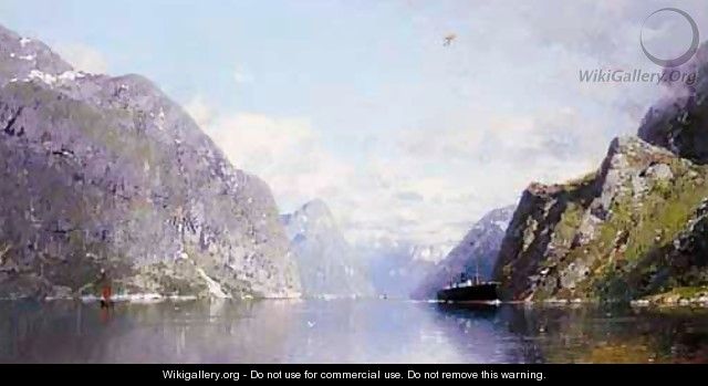 Sailing Down The Fjord - Georg Anton Rasmussen
