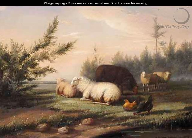 Sheep And Chicken - Jan Van Leemputten