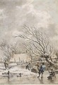 Winter Landscape With Skaters - Jacob Cats