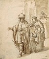 Abraham Dismissing Hagar And Ismael - Pieter Janssens Elinga