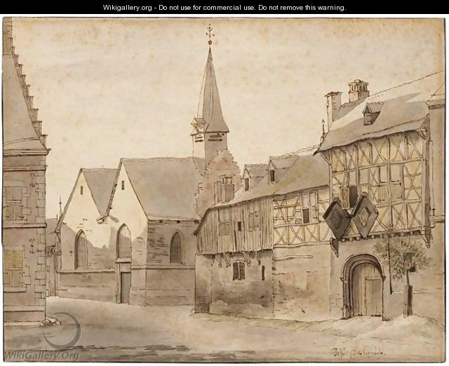 View Of The St. Jacobskerk And The Gasthuis, Maastricht - Josua de Grave