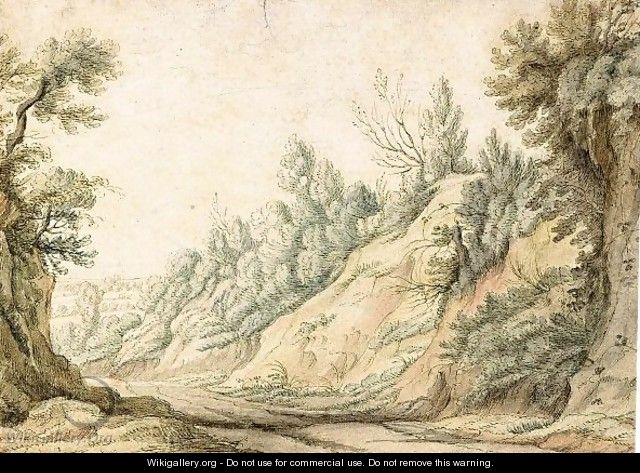 A Wooded Landscape - Pauwels I van Hillegaert