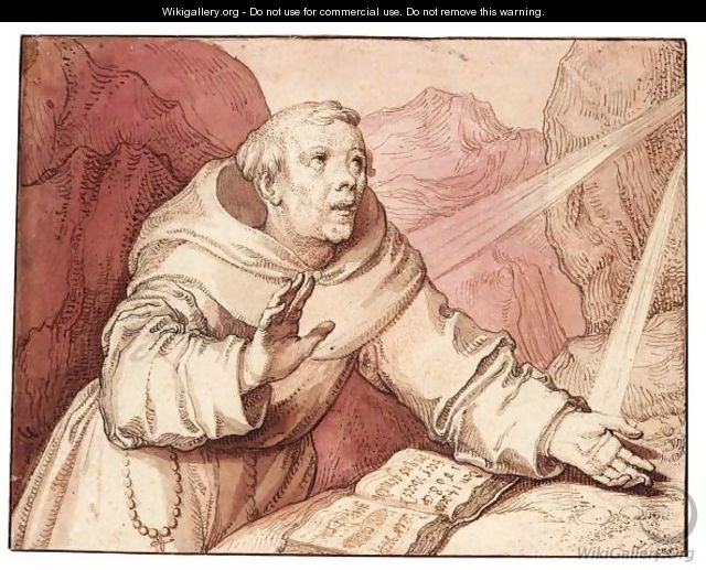 Saint Francis Receiving The Stigmata - Gerrit Pietersz