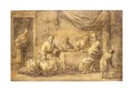 Christ In The House Of Mary And Martha - (after) Claes Cornelisz Moeyaert