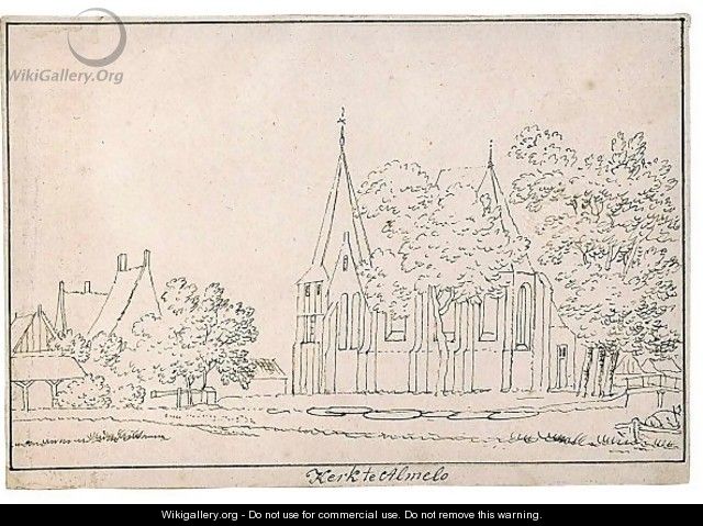 View Of The Church At Almelo - Hendrik Tavenier
