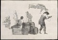 Studies Of Italianate Figures With Barrels - Dutch School