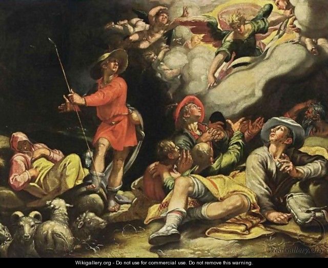 The Annunciation To The Shepherds - (after) Abraham Bloemaert