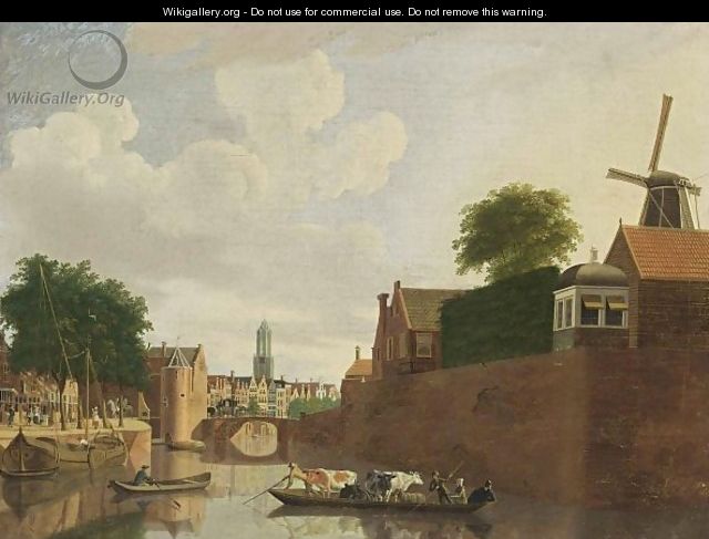 Utrecht A View Of The Weerdpoort With The Domtoren Beyond - Hendrik Keun