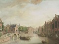Amsterdam A View Of The Spui, With On The Left The Nieuwezijds Voorburgwal And The Entrance Of The Begijnhof With The Tower Of The Engelse Kerk, And The Bridge Of The Kalverstraat, The Tower Of The Zuiderkerk In The Background - Johann Jacob Koller