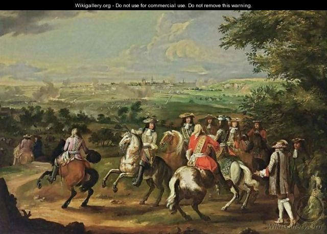 The Arrival Of Louis XIV At The Siege Of Maastricht - (after) Adam Frans Van Der Meulen