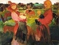 Peasant Women In The Field - Philip Andreevich Maliavin