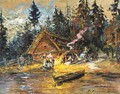 Songs Around The Campfire - Konstantin Alexeievitch Korovin