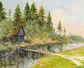 Dacha By The River - Konstantin Alexeievitch Korovin