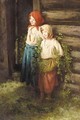 Two Young Peasant Girls - Kirill Vikentevich Lemokh