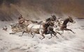 Huntsman Chasing Through The Snow - Konstantin Stoilov