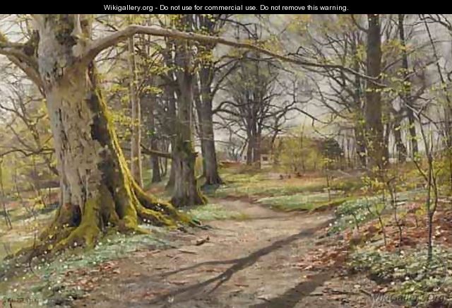 A Woodland Path - Peder Monsted