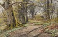 A Woodland Path - Peder Monsted