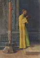 Interior Of A Mausoleum With A Figure Reading - Osman (Edhem Pacha Zadeh) Hamdy-Bey