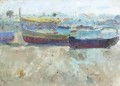 Barcas En La Playa (Boats On The Beach) - Jose Navarro Llorens