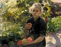 Nina Comiendo Manzanas (Young Girl Eating Apples) - Joaquin Sorolla y Bastida