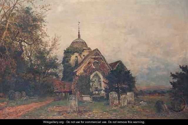 The Old Parish Church Of Albury - Benjamin Williams Leader
