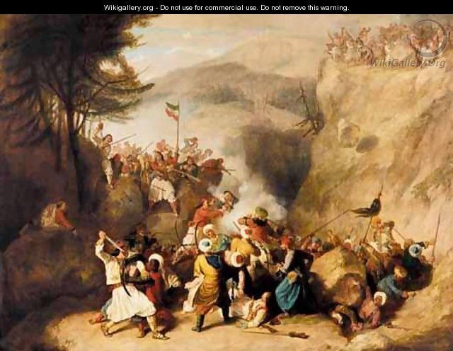 Greeks And Turks - The Battle Of Klissura, Epirius, 1792 - Denis Dighton