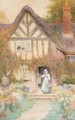 At The Cottage Steps - Arthur Claude Strachan