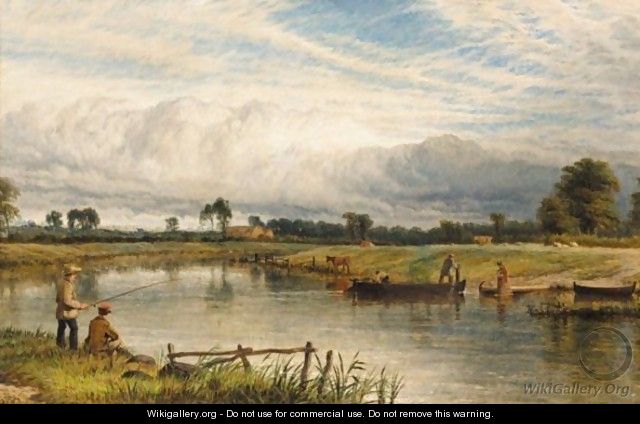 Fishing On The Trent - Henry Thomas Dawson