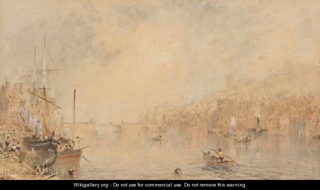 Whitby Harbour - George Weatherill