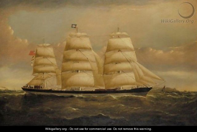 The Outward Bound Sailing Ship Criccieth Castle Passing Point Lynas, Anglesey - William H. Yorke