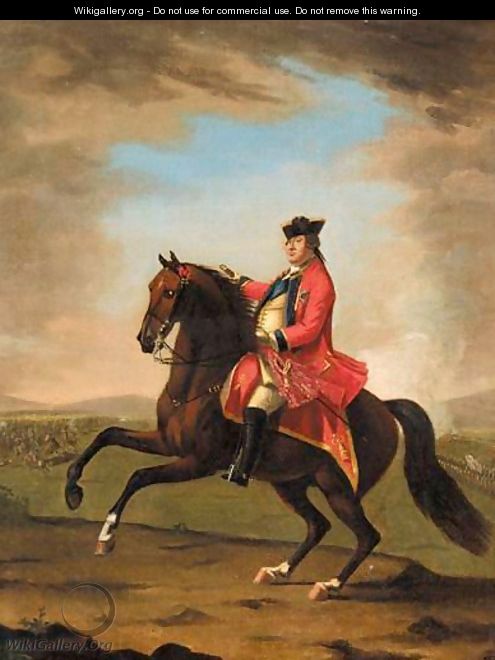 Equestrian Portrait Of H.R.H. William Augustus, Duke Of Cumberland (1721-1765) - David Morier