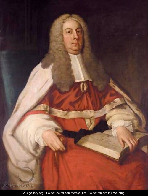 Portrait Of The Rt. Hon Henry Singleton (1682-1759)   - Michael Ford