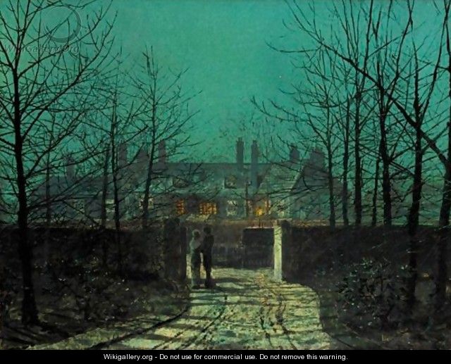 Lovers At The Gate - John Atkinson Grimshaw