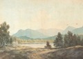 A Lake With Mountains Beyond - John Warwick Smith
