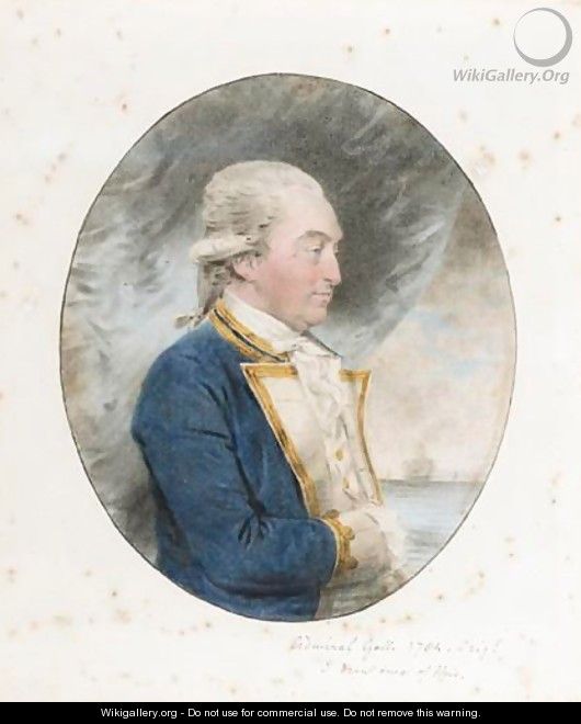 Portrait Of Admiral John Gell - John Downman