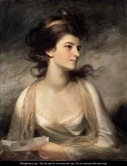 Portrait Of A Lady As Evelina   - John Hoppner