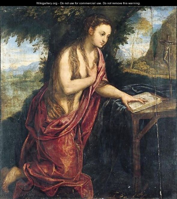 The Penitent Magdalene - (after) Paolo Fiammingo