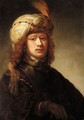 A Portrait Of A Man, Bust Length, Wearing A Turban And A Chain Of Office Over A Brown Cloak - David de Koninck