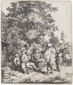 The fiddler And The Hurdy-Gurdy Boy - Adriaen Jansz. Van Ostade