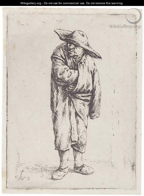 Peasant With His Hand In His Cloak - Adriaen Jansz. Van Ostade