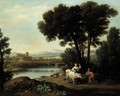 A Landscape With Juno Putting Io Under The Care Of Argus - (after) Claude Lorrain (Claude Gellee)