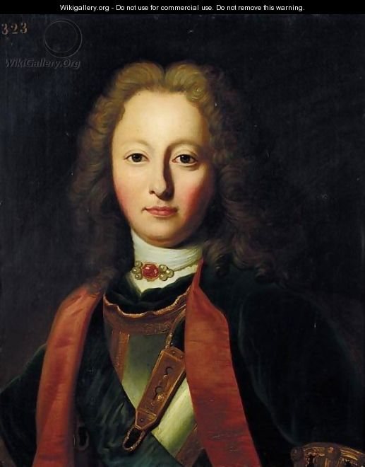 A Portrait Of Charles De Bourbon (1701-1773) - Jacques-Joseph Lecurieux