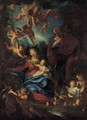 Sacra Famiglia In Un Paesaggio Con Angeli - Paolo Girolamo Piola