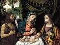 Madonna Col Bambino, I Santi Giovanni Battista E Caterina - Gian Paolo L'olmo
