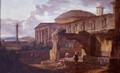 Landscape With Antique Ruins - Hubert Robert